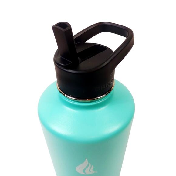 Hydro Cell 64 oz Stainless Steel Water Bottle Wide Mouth Flip Top Green Blue - Picture 7 of 8